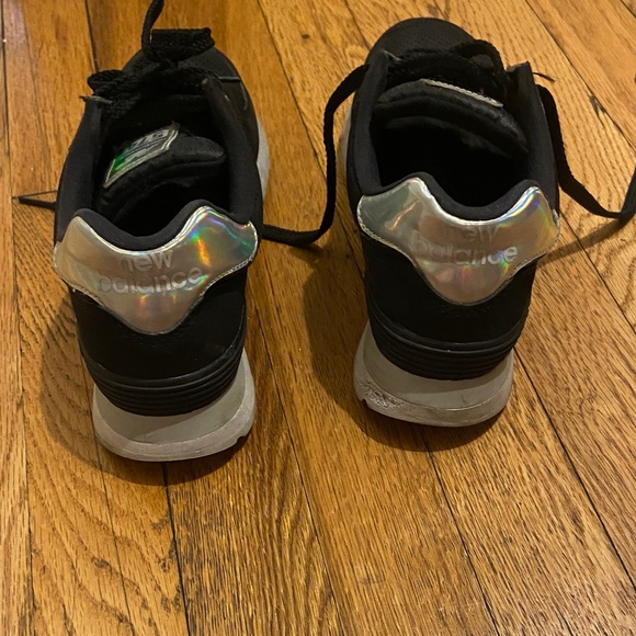 New Balance Black Sneakers 574 holographic style - Picture 2 of 7